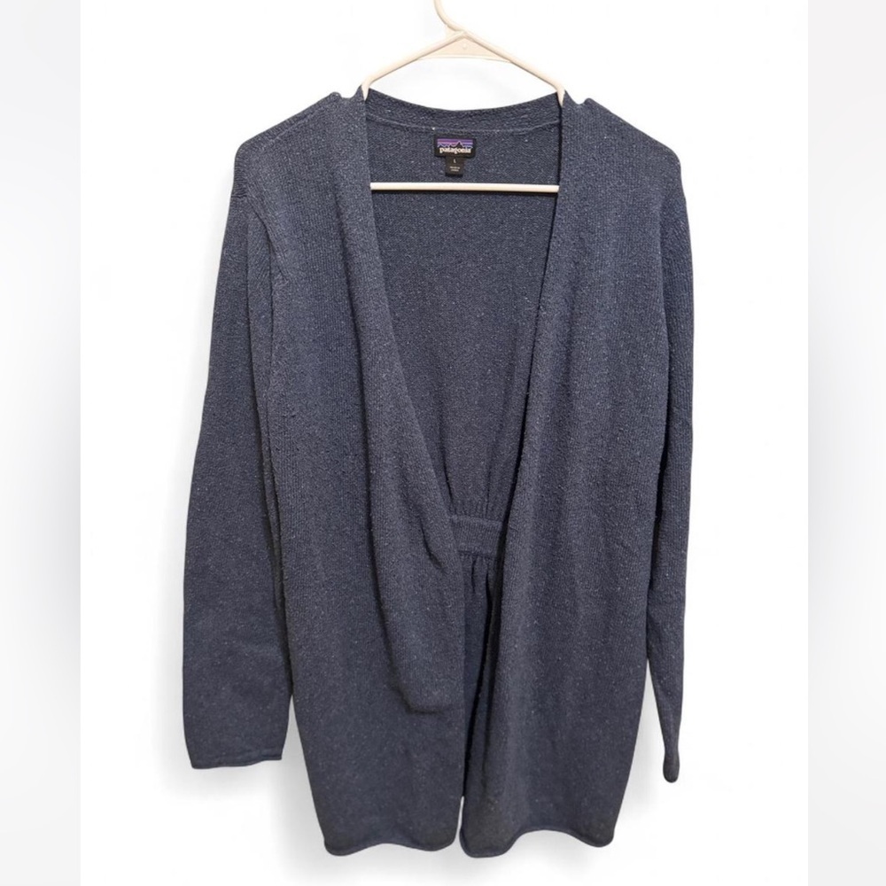 Patagonia Blue Open Front Cardigan